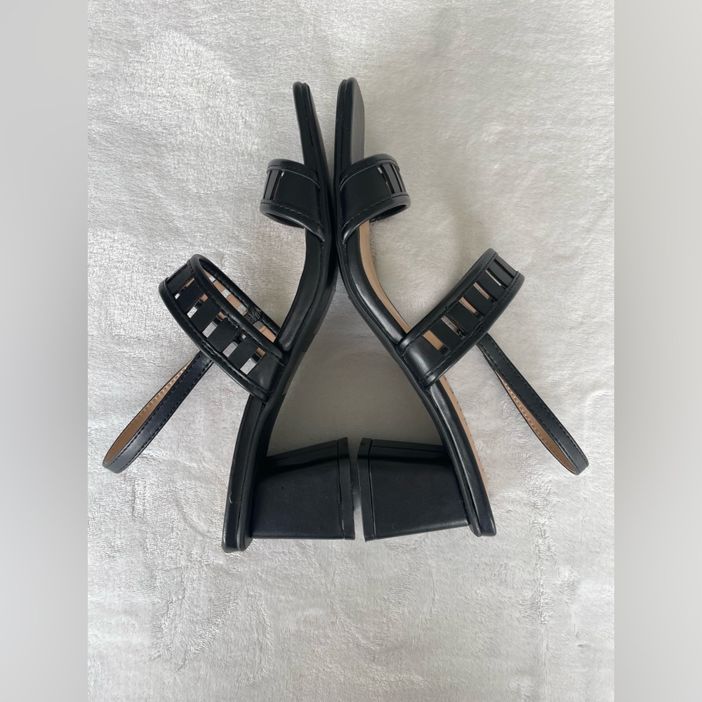 Square Toe Cut Out Block Heel - image 7